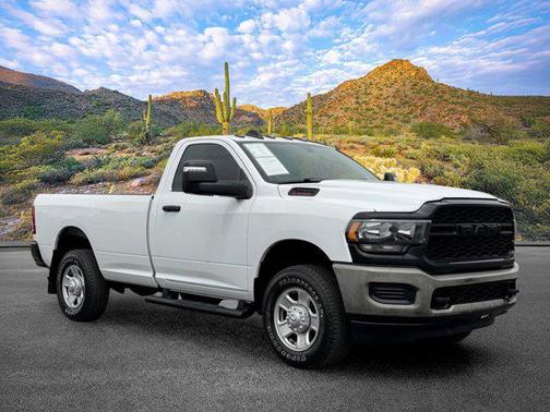 Bright White Clearcoat 2024 RAM 3500 Tradesman Regular Cab 4x4 8' Box