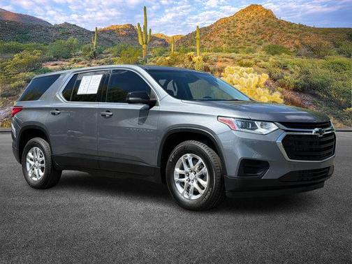 Satin Steel Metallic 2021 Chevrolet Traverse LS