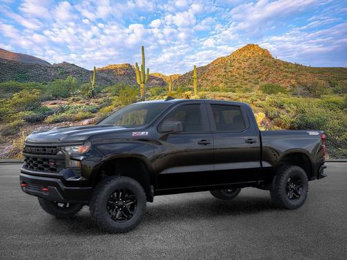 Black 2026 Chevrolet Silverado 1500 Custom Trail Boss