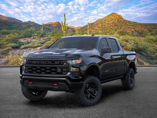 Black 2026 Chevrolet Silverado 1500 Custom Trail Boss