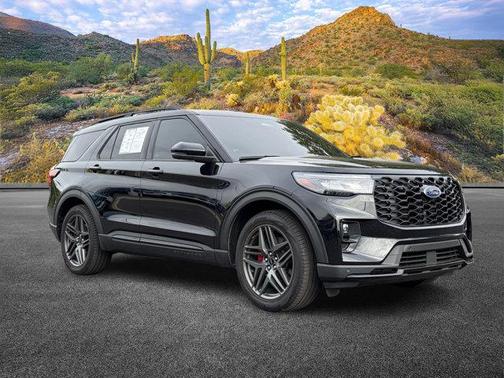 Agate Black Metallic 2025 Ford Explorer ST-Line