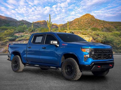 Glacier Blue Metallic 2023 Chevrolet Silverado 1500 Custom Trail Boss