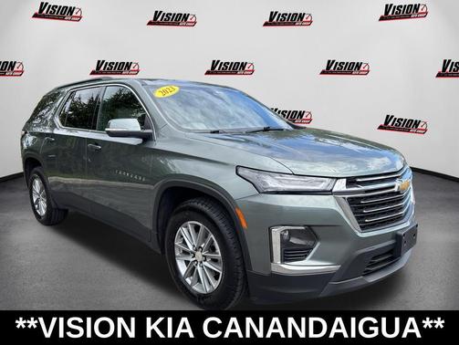 Silver Sage Metallic 2023 Chevrolet Traverse LT Leather
