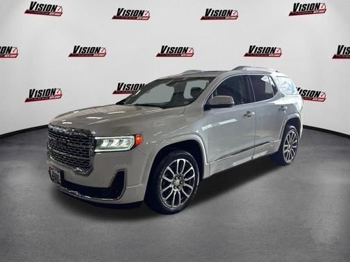 White Frost Tricoat 2023 GMC Acadia Denali