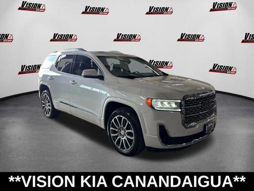 White Frost Tricoat 2023 GMC Acadia Denali