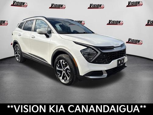 Snow White Pearl 2025 Kia Sportage Hybrid EX