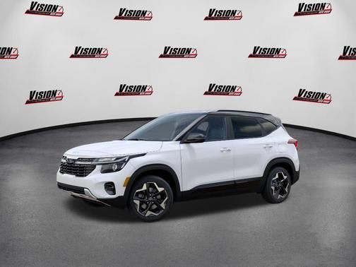 Clear White/Black Roof 2026 Kia Seltos S