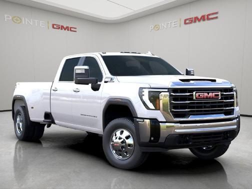 White Frost Tricoat 2025 GMC Sierra 3500 SLT Truck