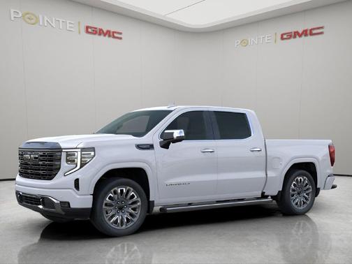 Glacier White Tricoat 2026 GMC Sierra 1500 Denali Ultimate