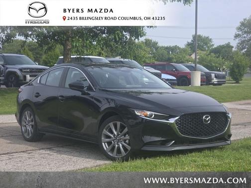 Jet Black Mica 2026 Mazda Mazda3 FWD w/Preferred Package