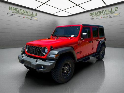 Red 2025 Jeep Wrangler Sport
