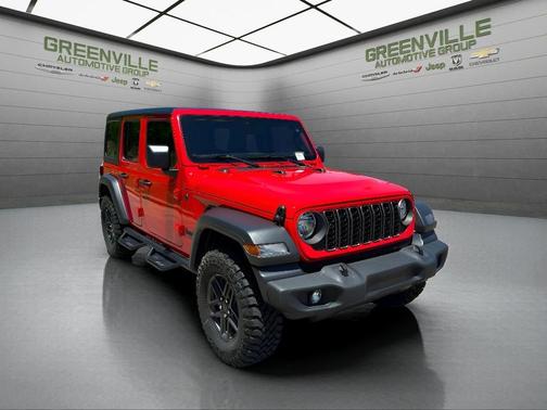 Red 2025 Jeep Wrangler Sport