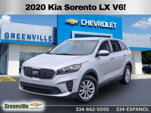 Silver 2020 Kia Sorento LX V6