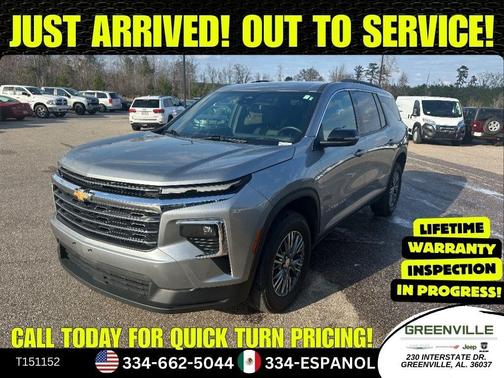 Gray 2025 Chevrolet Traverse LT