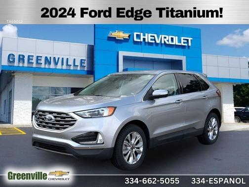 Silver 2024 Ford Edge Titanium