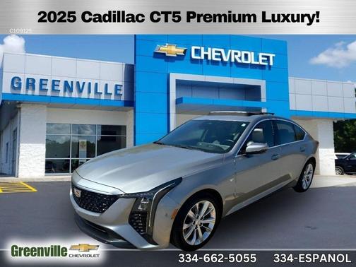 Silver 2025 Cadillac CT5 Premium Luxury RWD