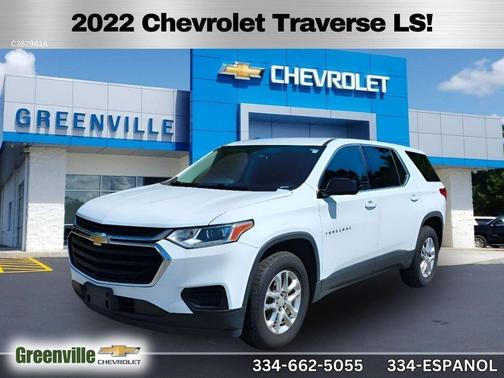 White 2022 Chevrolet Traverse LS