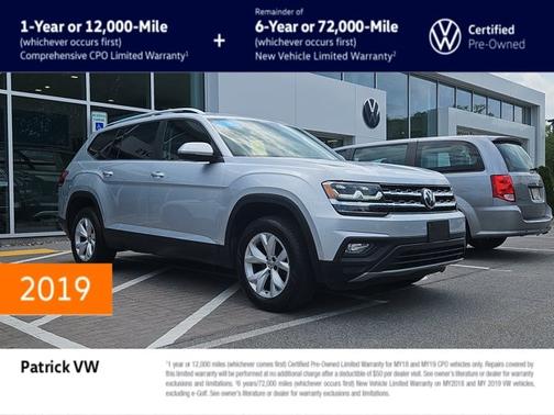 2019 Volkswagen Atlas 3.6 SE w/ Technology