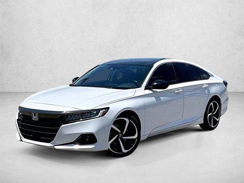 Platinum White Pearl 2021 Honda Accord Sport SE 1.5T