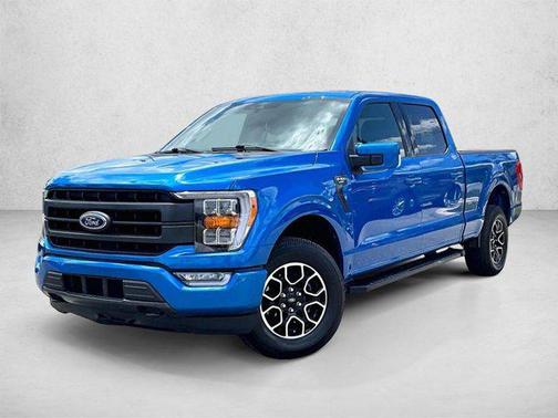 Velocity Blue Metallic 2021 Ford F-150 Lariat