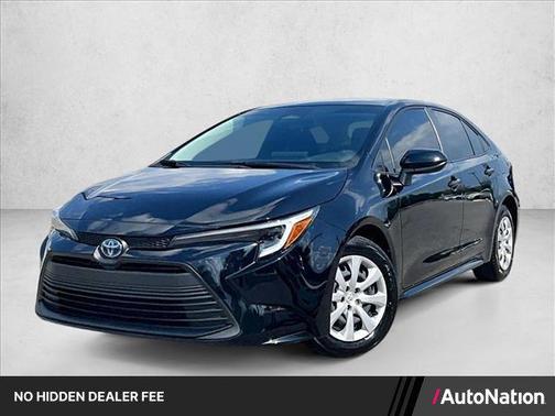 Midnight Black Metallic 2024 Toyota Corolla Hybrid LE