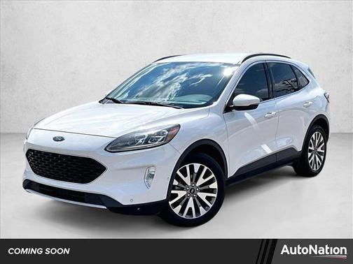 Star White Metallic Tri-Coat 2020 Ford Escape Titanium