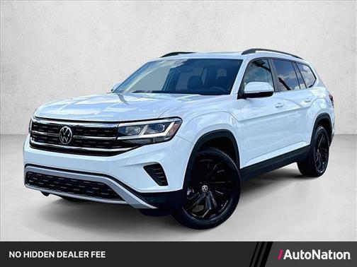 Pure White 2022 Volkswagen Atlas 2.0T SE w/Technology