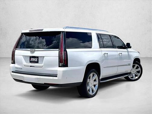 Crystal White Tricoat 2017 Cadillac Escalade ESV Luxury