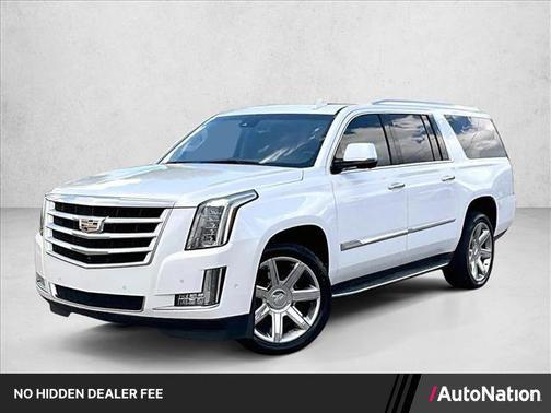 Crystal White Tricoat 2017 Cadillac Escalade ESV Luxury