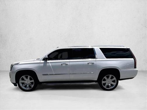 Crystal White Tricoat 2017 Cadillac Escalade ESV Luxury
