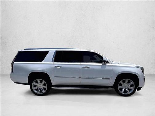 Crystal White Tricoat 2017 Cadillac Escalade ESV Luxury