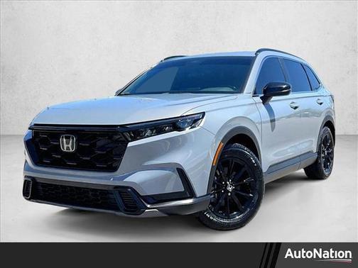 Solar Silver Metallic 2025 Honda CR-V Hybrid Sport FWD
