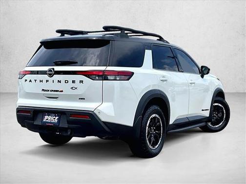 Pearl White Tricoat/Super Black 2023 Nissan Pathfinder Rock Creek 4WD