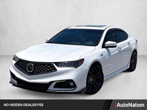Platinum White Pearl 2020 Acura TLX Technology
