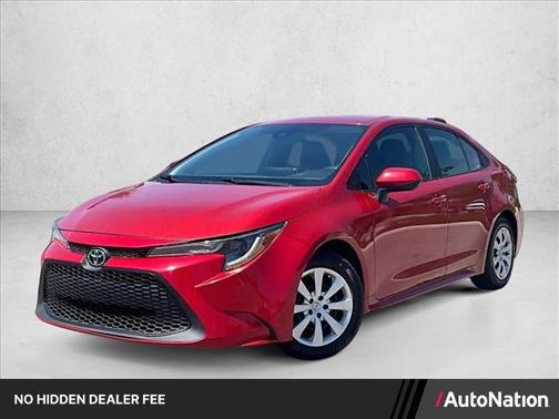 Barcelona Red Metallic 2021 Toyota Corolla LE
