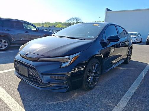 Midnight Black Metallic 2025 Toyota Corolla SE
