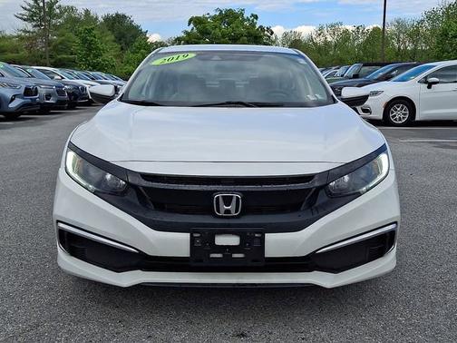 Platinum White Pearl 2019 Honda Civic LX