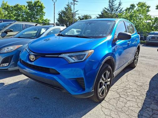 Electric Storm Blue 8X7 2018 Toyota RAV4 LE