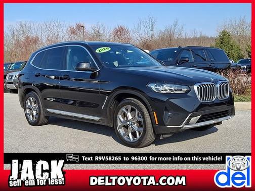 Black Sapphire Metallic 2024 BMW X3 xDrive30i