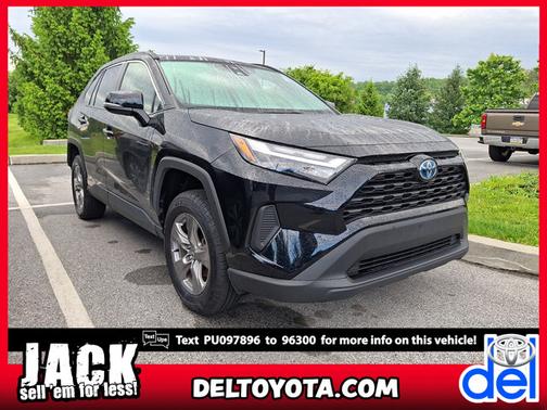 Midnight Black Metallic 2023 Toyota RAV4 Hybrid XLE