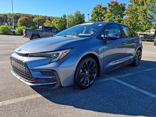 Celestite/Midnight Black Metallic 2023 Toyota Corolla SE