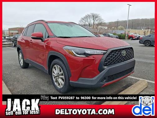 Barcelona Red Metallic 2023 Toyota Corolla Cross LE