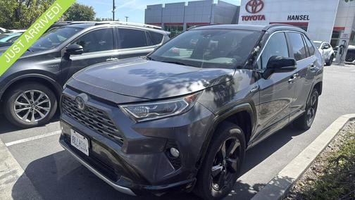 Magnetic Gray Metallic w/Black Roof 2019 Toyota RAV4 Hybrid SE