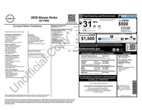 2026 Nissan Kicks SV