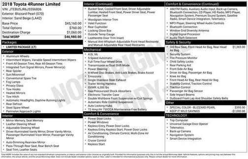 2018 Toyota 4Runner Limited