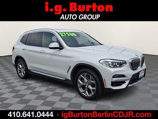 White Metallic 2020 BMW X3 xDrive30i