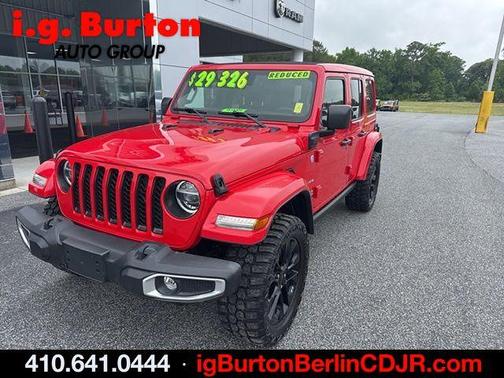 Firecracker Red Clearcoat 2021 Jeep Wrangler Unlimited 4xe Sahara