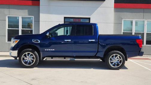 Blue 2017 Nissan Titan SL