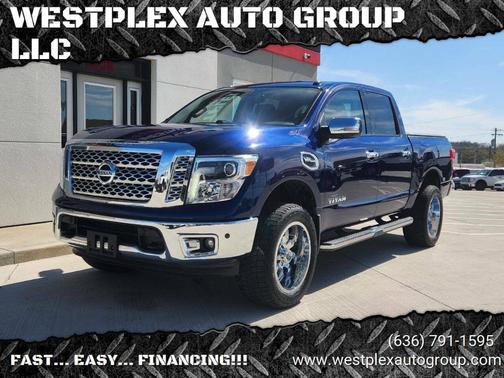 Blue 2017 Nissan Titan SL