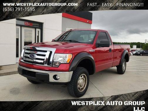 Red 2010 Ford F-150 XLT
